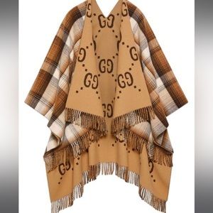 Gucci Reversible GG Poncho